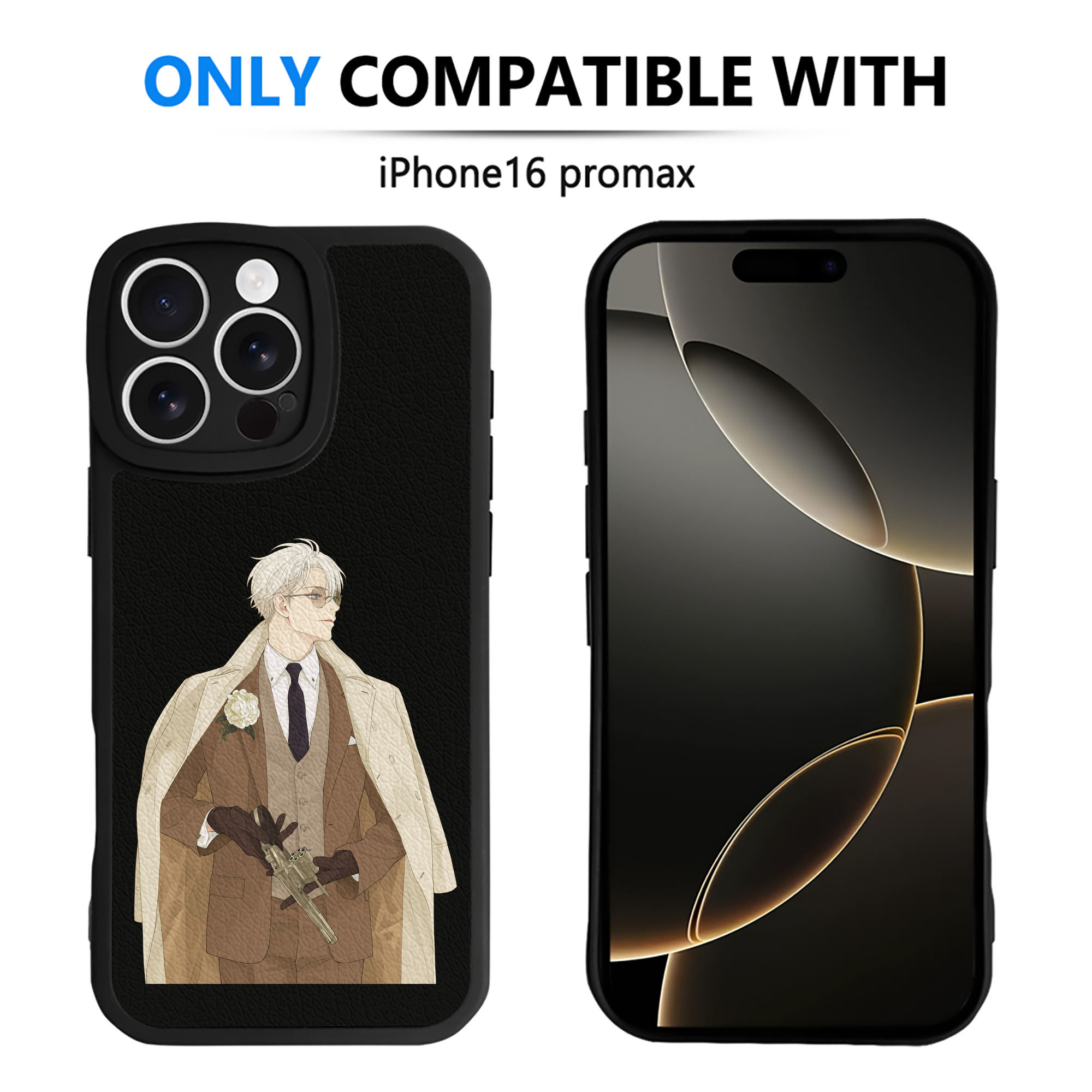 （画像用） 呪術廻戦 Jujutsu Kaisen 【iPhone 16シリーズ対応】シリコンスマホケース（レザー調） 材質：シリコン